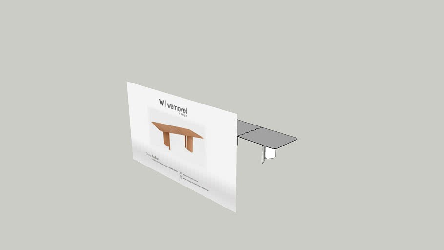 mesa ambar retangular