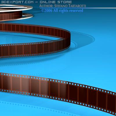 Film reel 3D Model