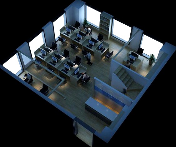 Office space 69 3D Model