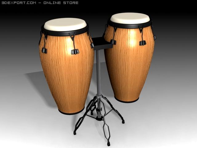 Conga drum 3D Model