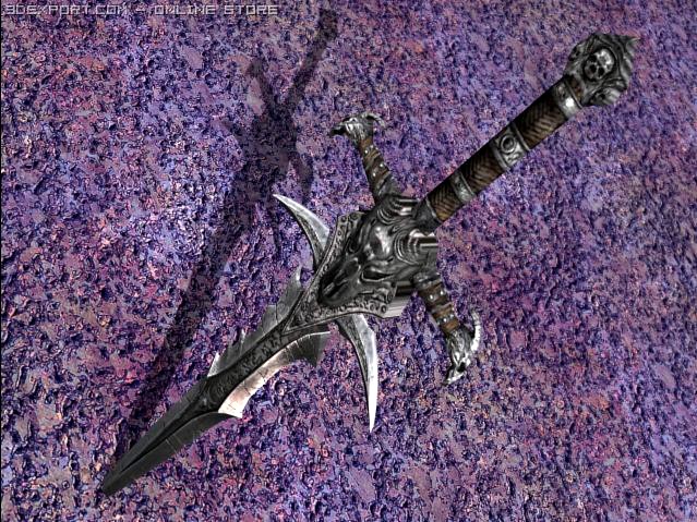 Demonic Sword 3D Model