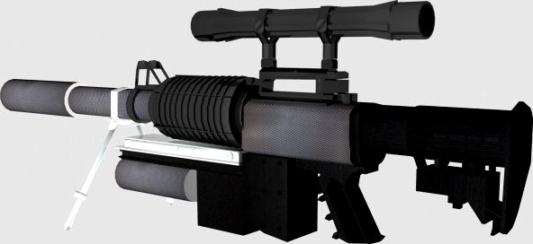 Lens R10 Gun 3D Model