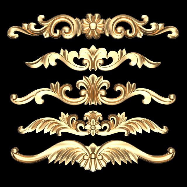 Carved Plaster Molding Decoration 025