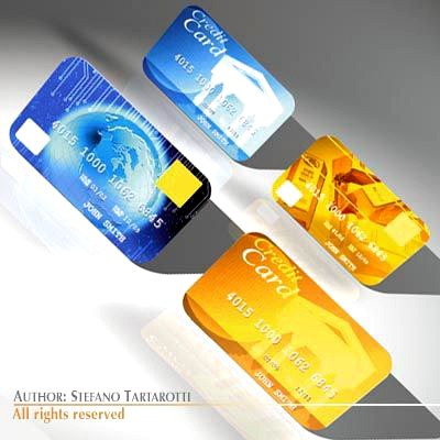 Credit cards 3D Model