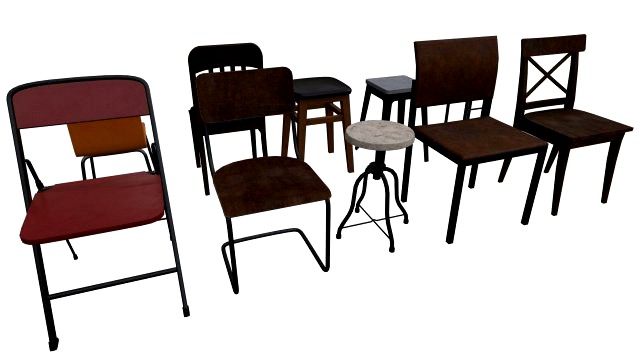 Chair Pack - Game props