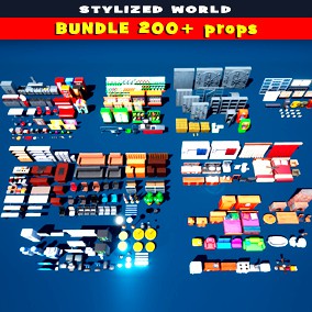 Stylized Interior Props Bundle
