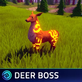 Stylized Deer Boss - RPG Forest Animal