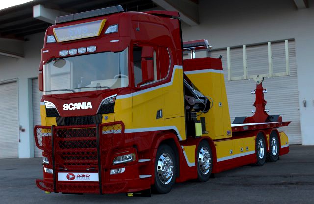 3D Scania S730 8x4 Recovery SWS Edition