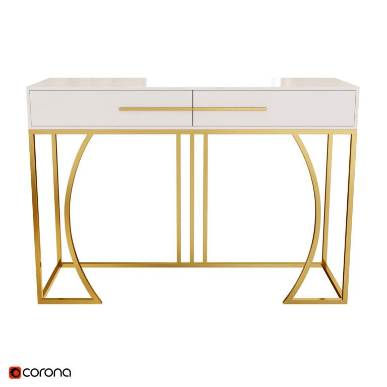 Rectangular white console table (332090)
