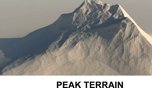 3d Terrain Peak 3D Model