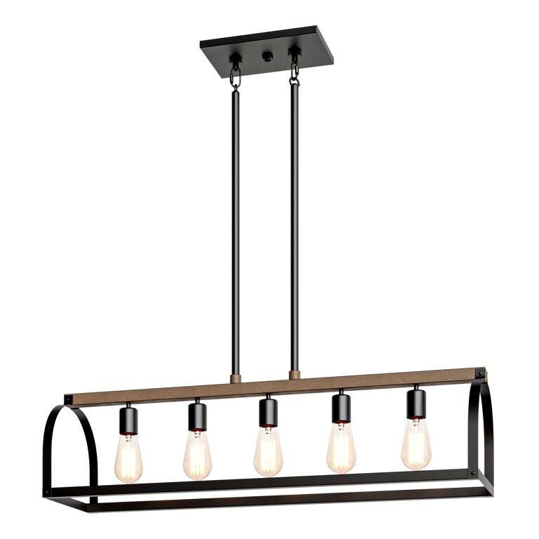 Woulk 5 Light Kitchen Island Linear Pendant chandelier (329933)