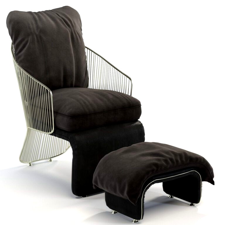 Colette Armchair and footrest by Minotti (325029)