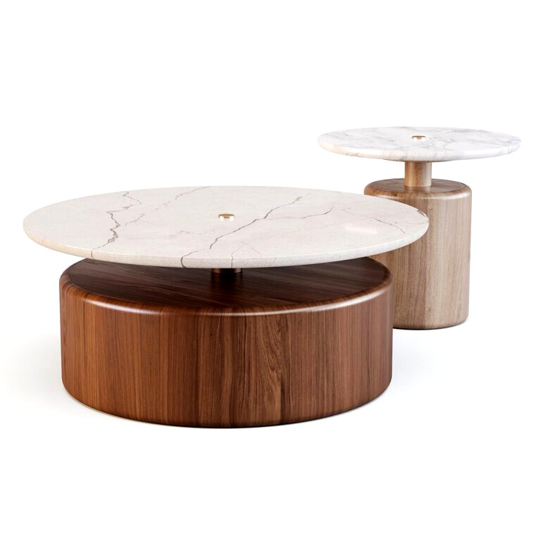 Burke Decor Studio Rondell Coffee and Side Tables (321876)