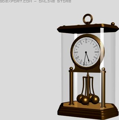 Antique clocks 3D Model