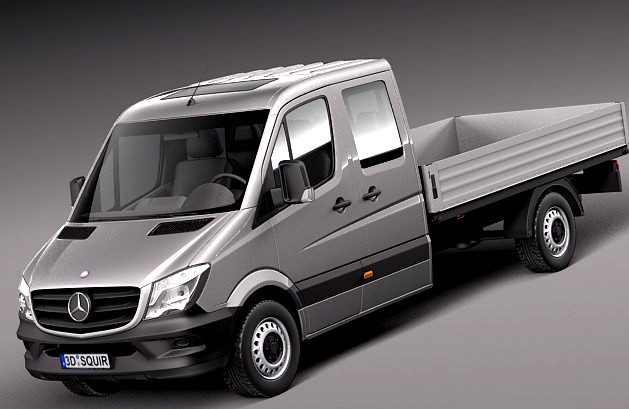 MercedesBenz Sprinter Pickup Long 2014 3D Model