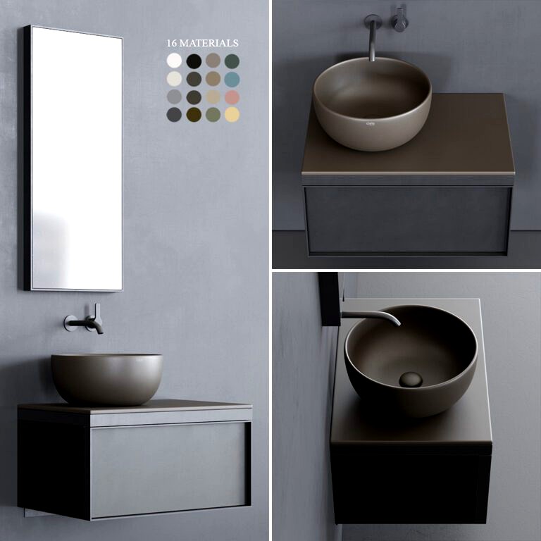 Ceramica Cielo Multiplo Washbasin cabinet set 5 (319680)