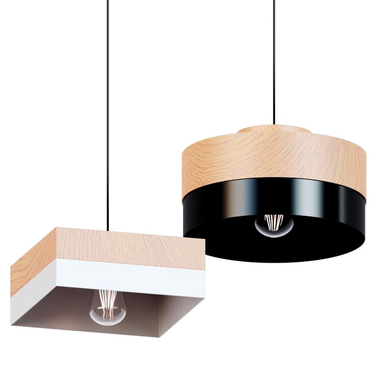 Modern Wood Pendant Lights  (319343)