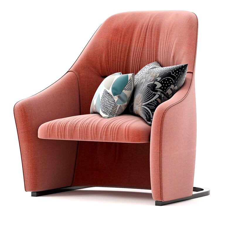 Nagi Upholstered fabric armchair with armrests (317439)