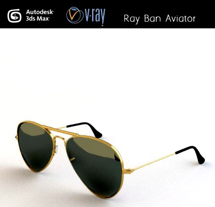 Ray ban aviator 3D Model