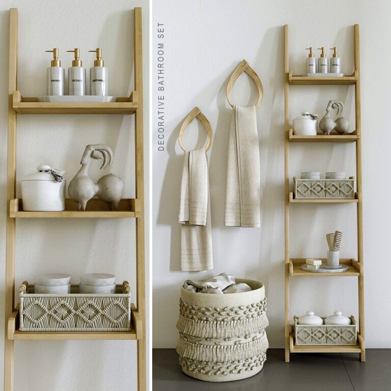 Set with Macrame baskets (252737)