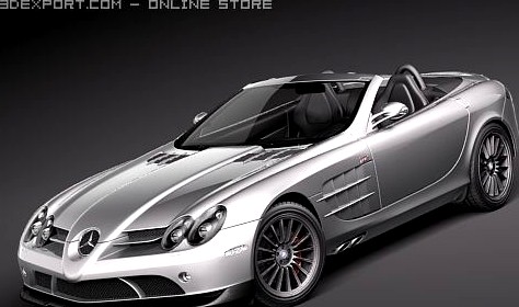 MercedesBenz SLR McLaren roadster 722s 3D Model