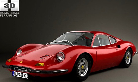 Ferrari Dino 246 GT 1969 3D Model