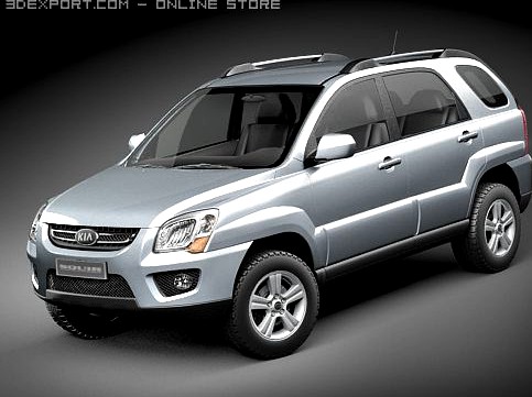 Kia Sportage 2009 3D Model