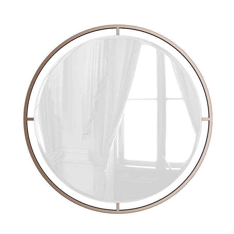 Ayira Modern & Contemporary Beveled Accent Mirror by Latitude Run Round Wall Mirror (195420)