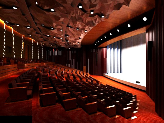 Auditorium room space 001 3D Model