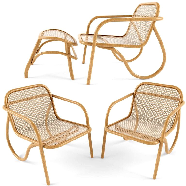 Armchair N200 Vs Footrest Wiener Gtv Design (181029)