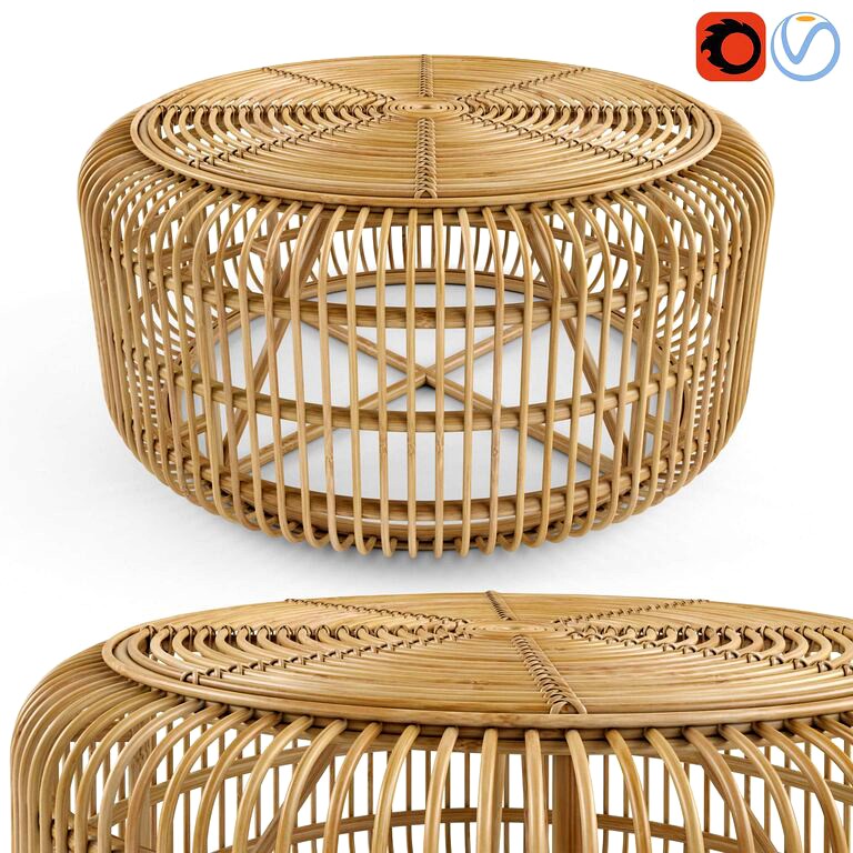 Meja Rattan Coffee Table (177481)
