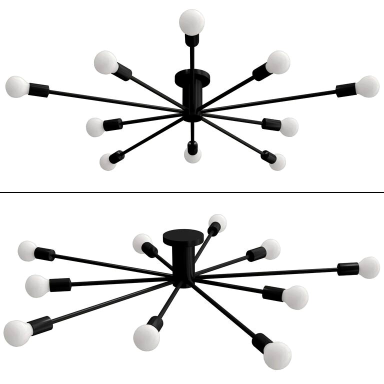 Black Retro Vintage Ceiling Lights (173962)