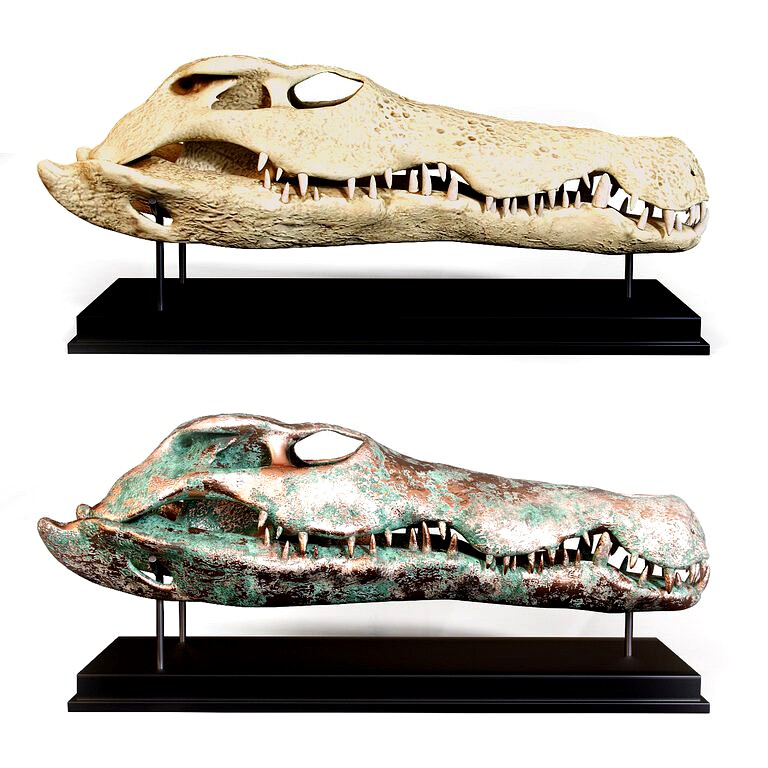 Crocodile skull sculpture (168657)
