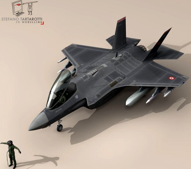 F 35A Turkey Air Force 3D Model