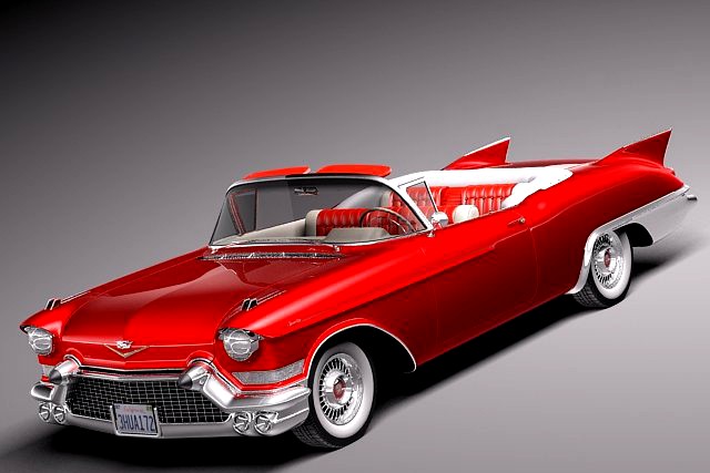 Cadillac Eldorado 1957 Convertible 3D Model