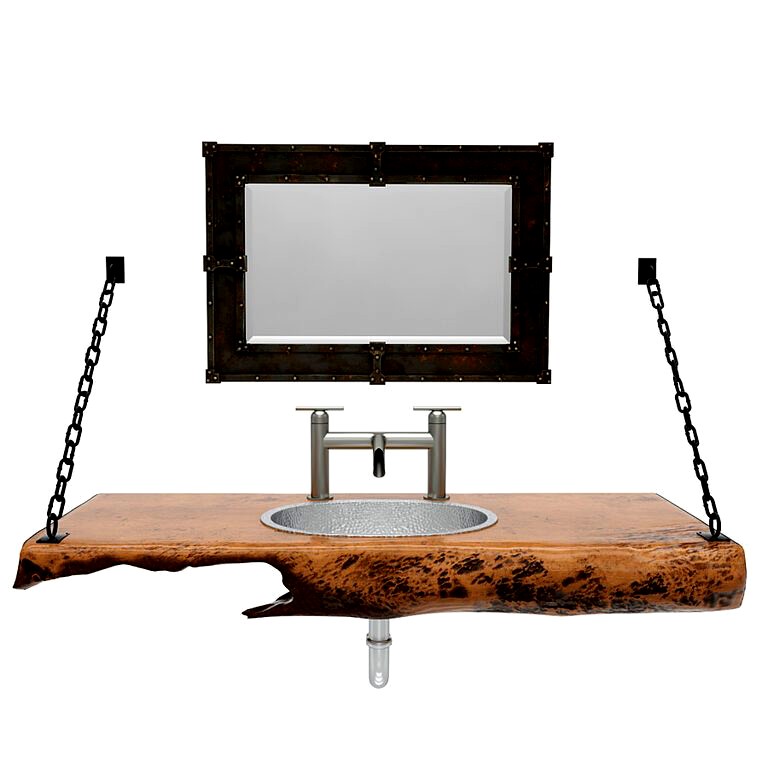 Indusrtial mirror and sink (157504)