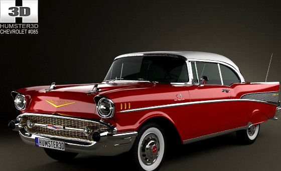 Chevrolet Bel Air Sport Coupe 1957 3D Model