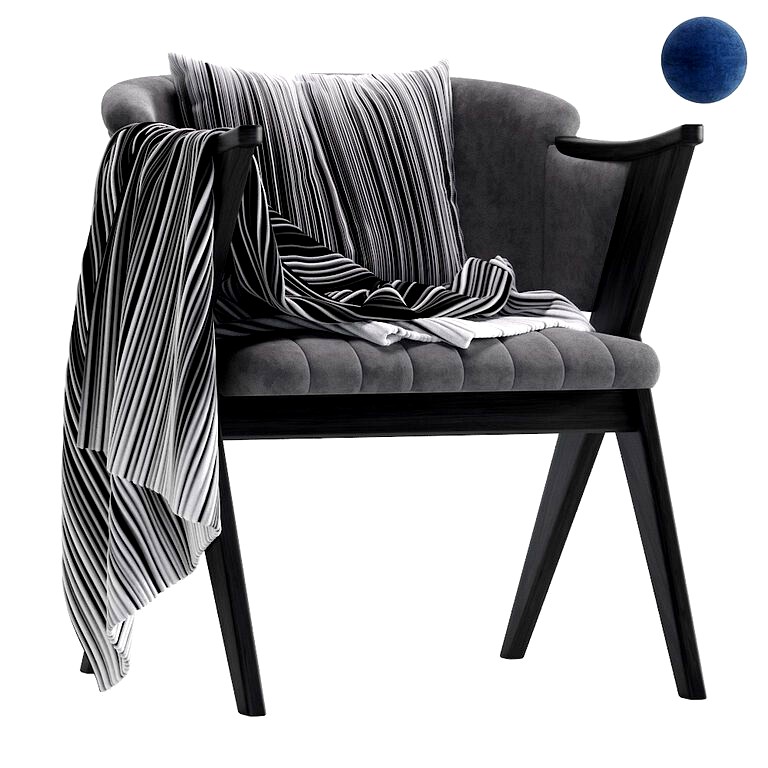 Nice Armchair Star Velvet (137555)