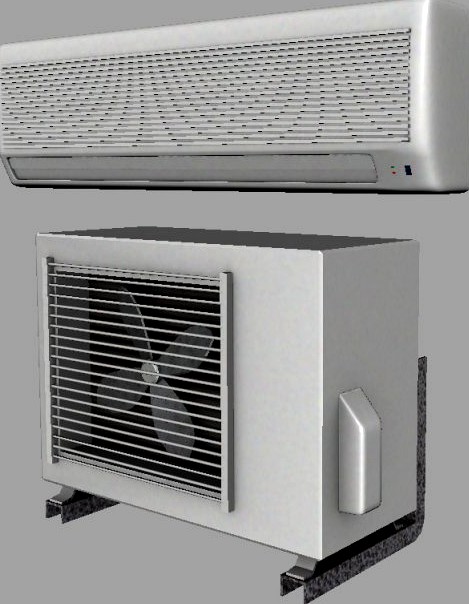 Air Conditioner Set 3D Model