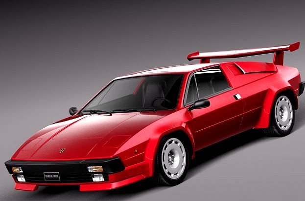 Lamborghini Jalpa 1981 to 1988 3D Model