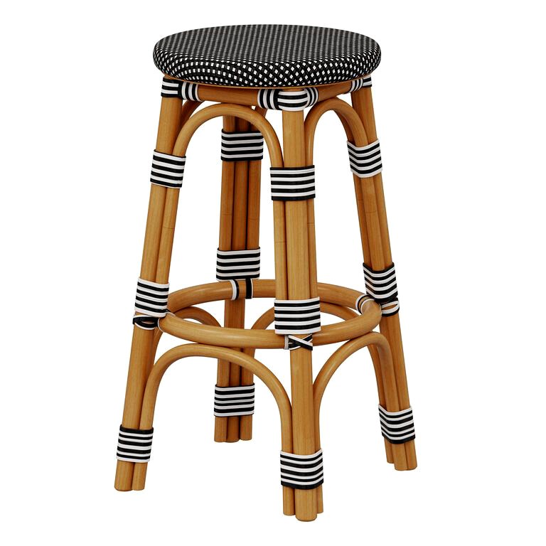 Restoration Hardware St Germain Resin Armless Stool (136904)