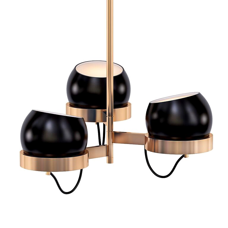 Lightwell Medium Triple VISUAL COMFORT Chandelier (135200) 3d model