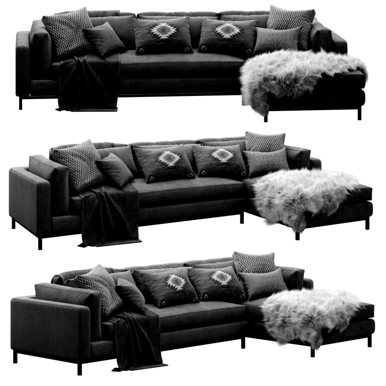 Four Hands Grammercy  Bennett Moon Sofa (130813)
