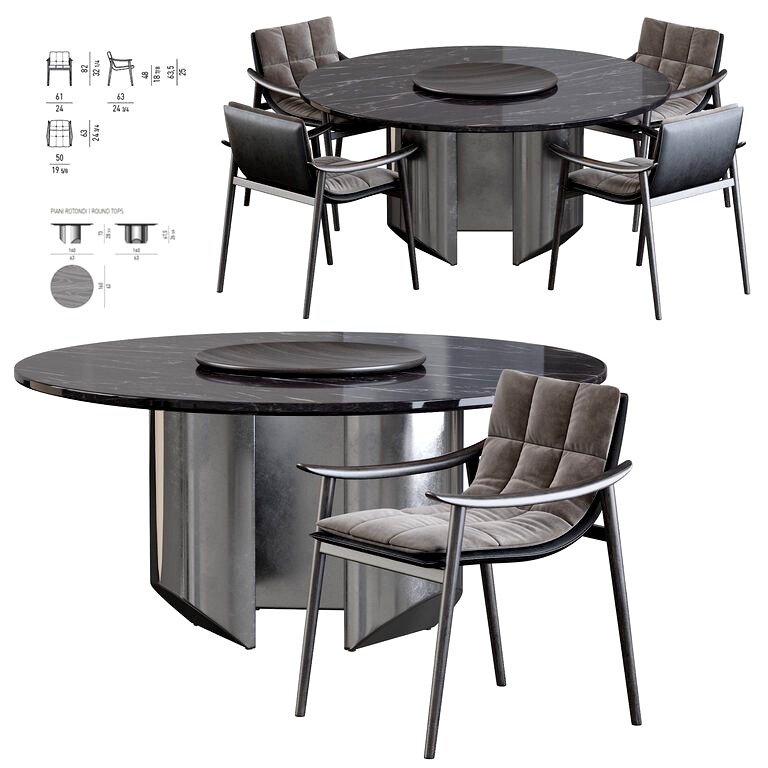 Fynn Chair and Wedge Table (127390)