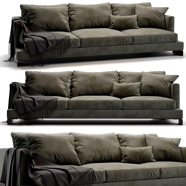 Sofa long island green (127291) 3d model