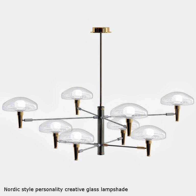 Nordic style glass lampshade chandelier (126909)