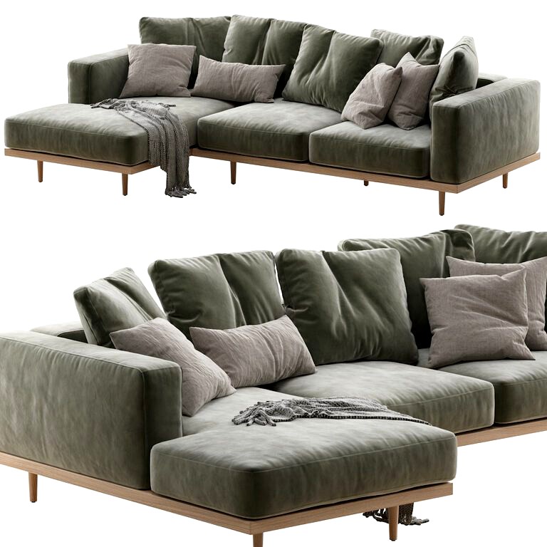 Newport Chaise Sectional sofa (126671) 3d model