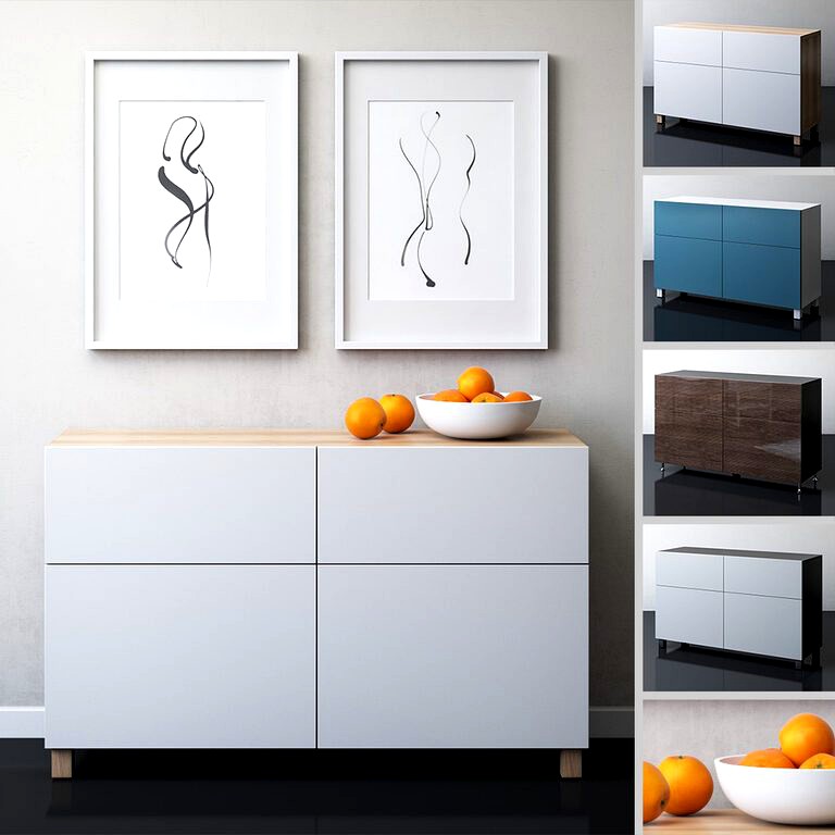 IKEA Besta Storage combination with doors and drawers (125500)