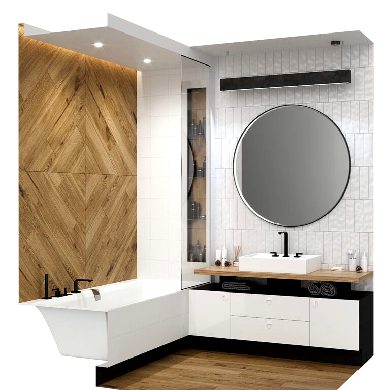 Furniture and decor in the bathroom (124933)