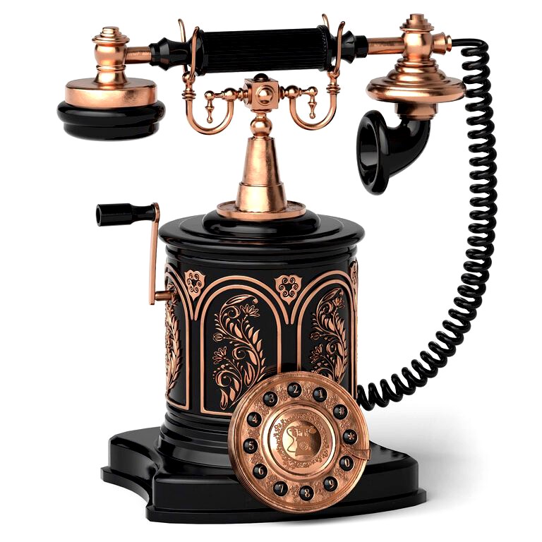 Phone  Vintage Decorative Telephones Black (124222)